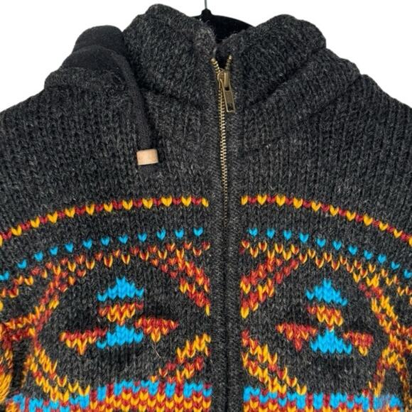 Karmic Chameleon Wool Jacket Women’s Small Knit Fleece - Picture 4 of 8